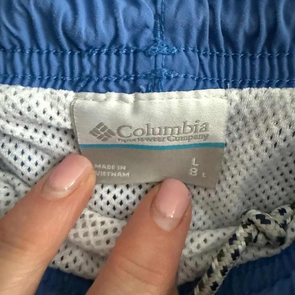Columbia PFG Omni-Shade Fishing Shorts Blue Men’s Large Performance Gear